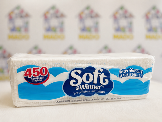 SERVILLETA SOFT & WINNER 450PZ