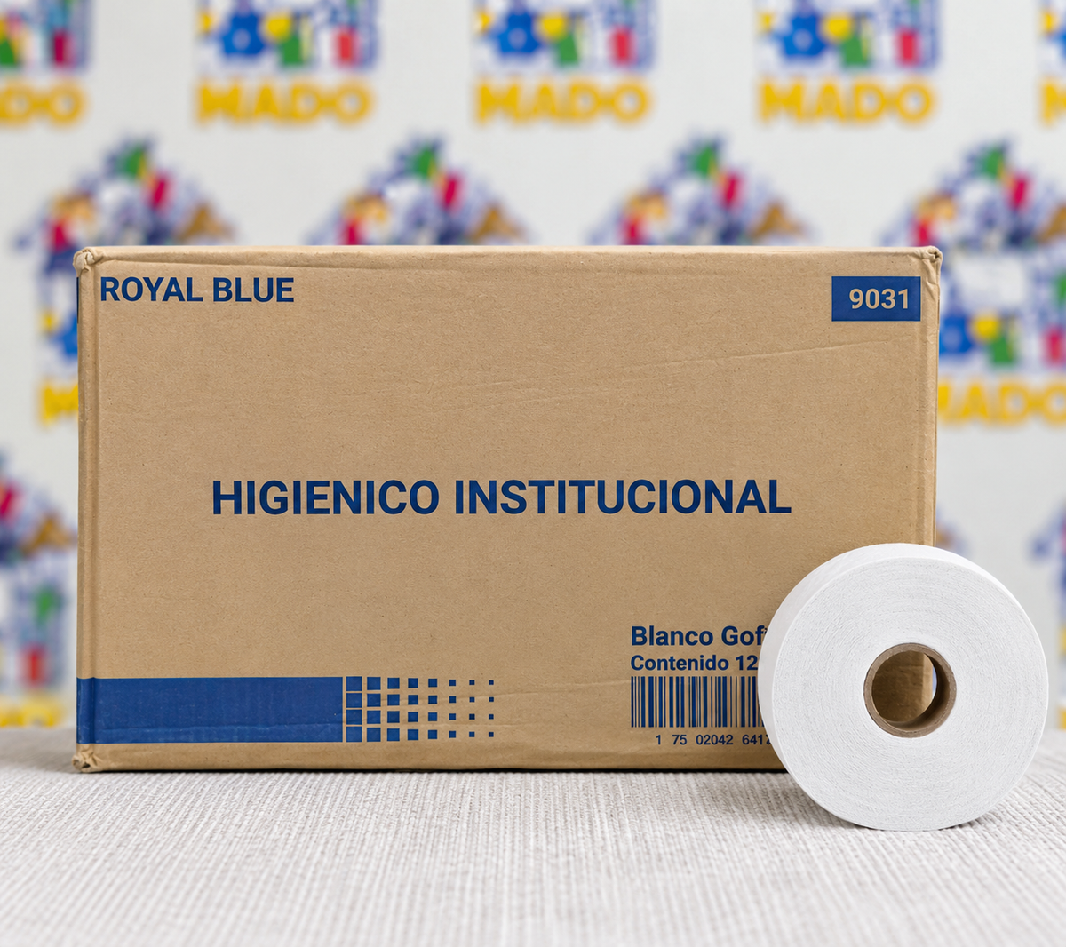 CAJA DE HIG JUNIOR ROYAL BLUE 12PZ