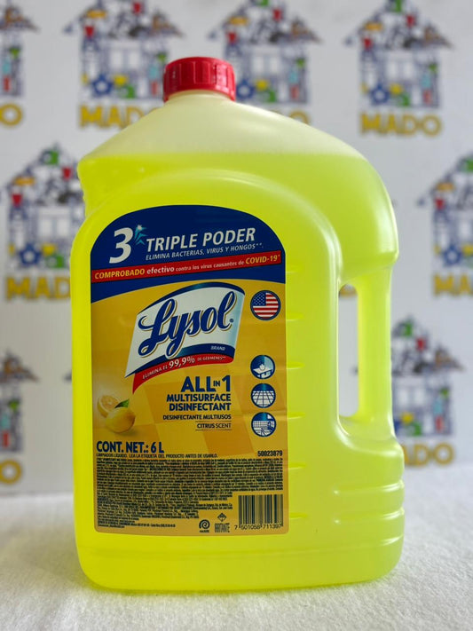 DESINFECTANTE LYSOL CITRUS 6 LITROS