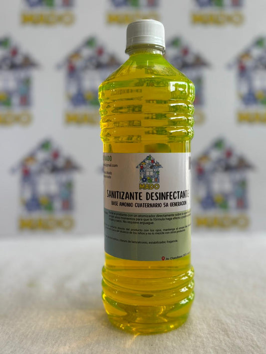 DESINFECTANTE Y SANITIZANTE AMARILLO MADO 1LT