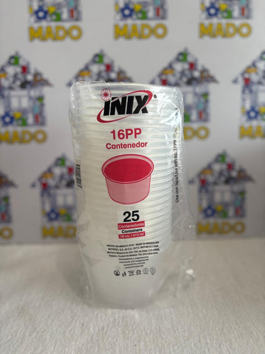 ENVASE PLASTICO INIX 480 ML 25PZ