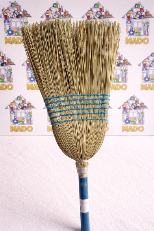ESCOBA ESPIGA 6 HILOS PALO AZUL