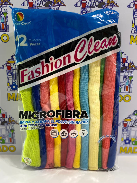 MICROFIBRA FASHION CLEAN 40X40/ 30X30 12PZ