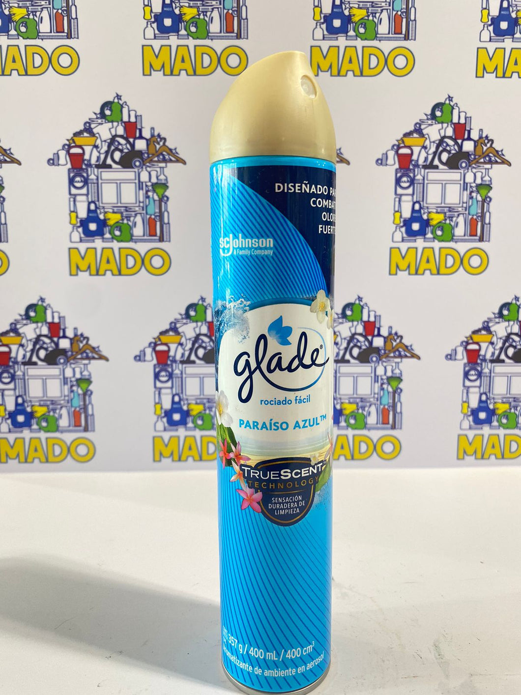 AROMATIZANTE GLADE PARAISO AZUL 400 ML