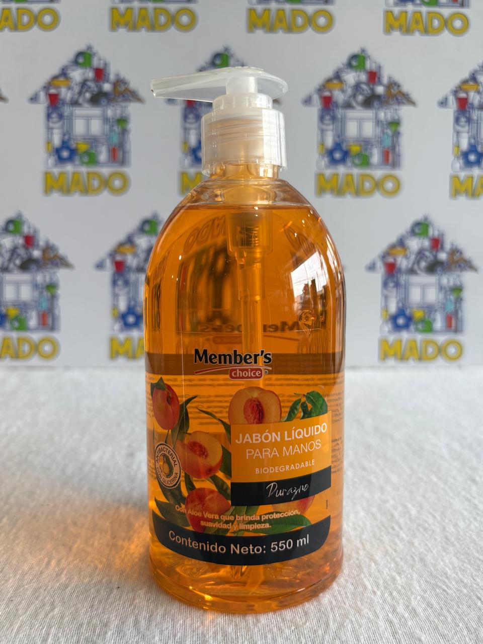 JABON LIQUIDO ANTIBACTERIAL 550ML DURAZNO