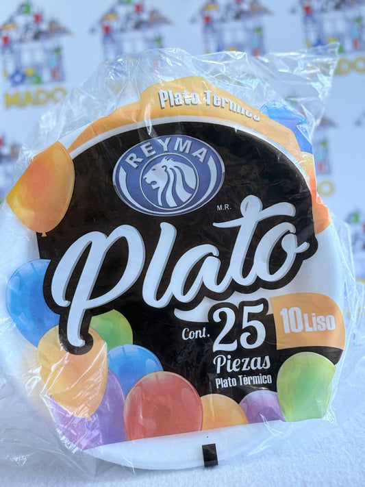 PLATO TERMICO REDONDO 10 LISO