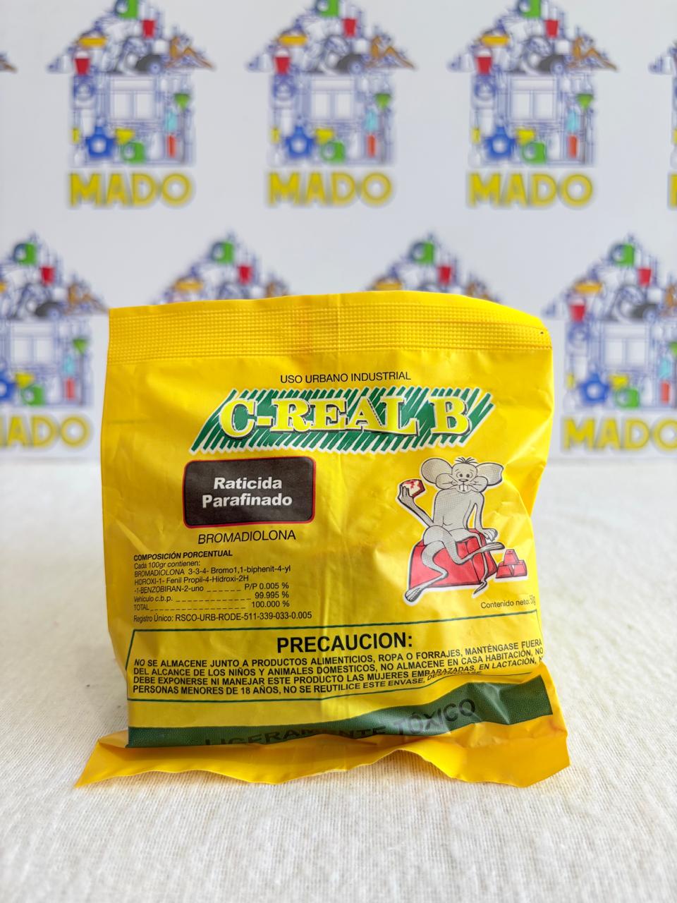 RATICIDA PARAFINADO C-REAL B SOBRE 50G