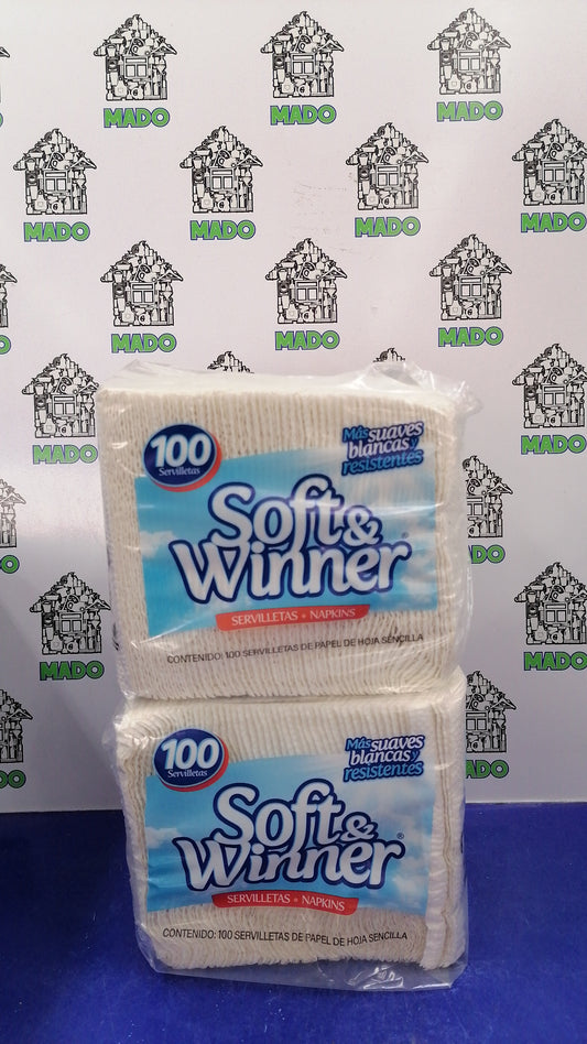 SERVILLETA SOFT & WINNER 100 PZ