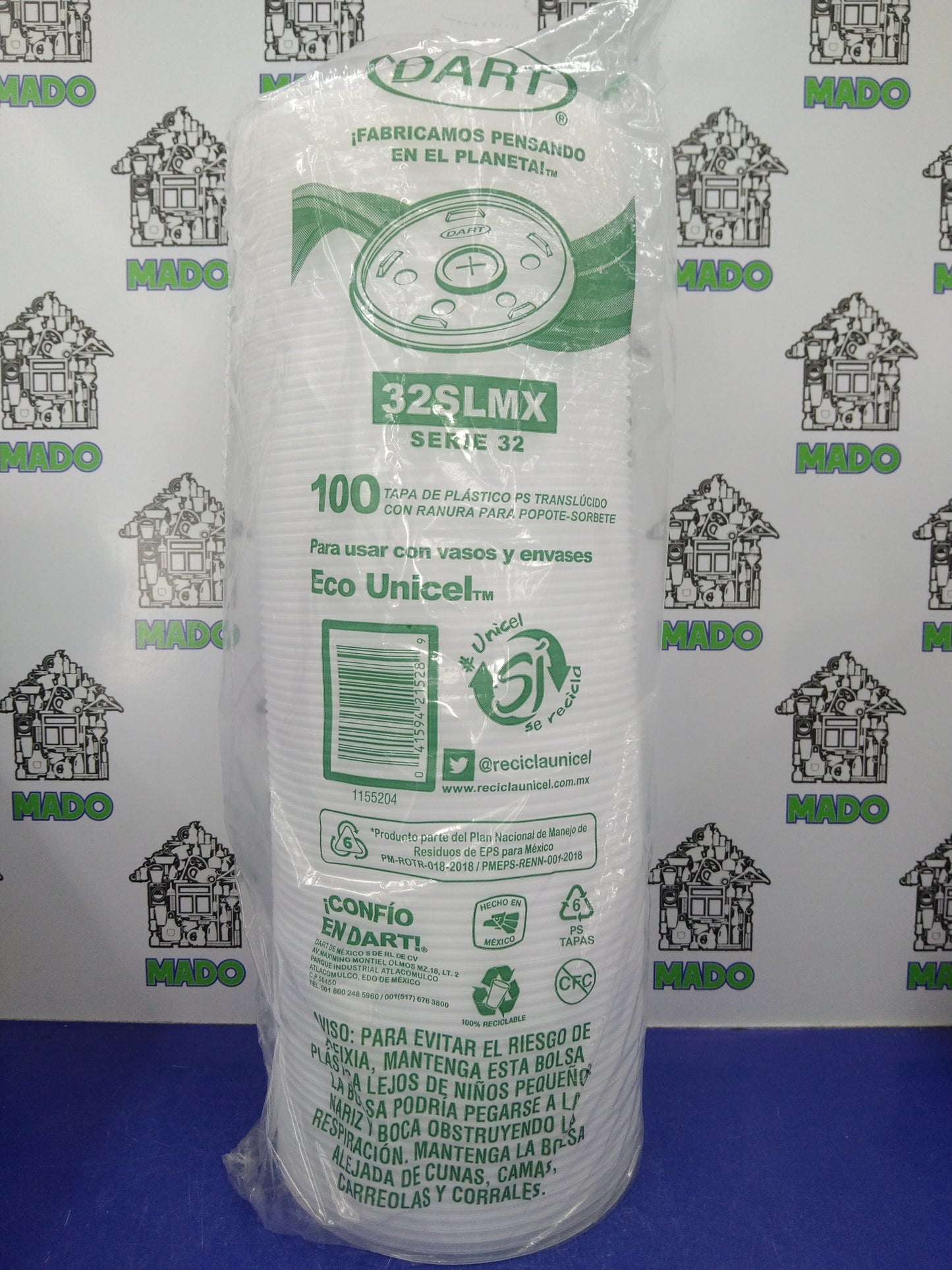 TAPA 32 DART RANURADA C/100