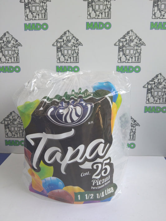 TAPA PLASTICA PARA 1 LT, 1/2 Y 1/4 LISA