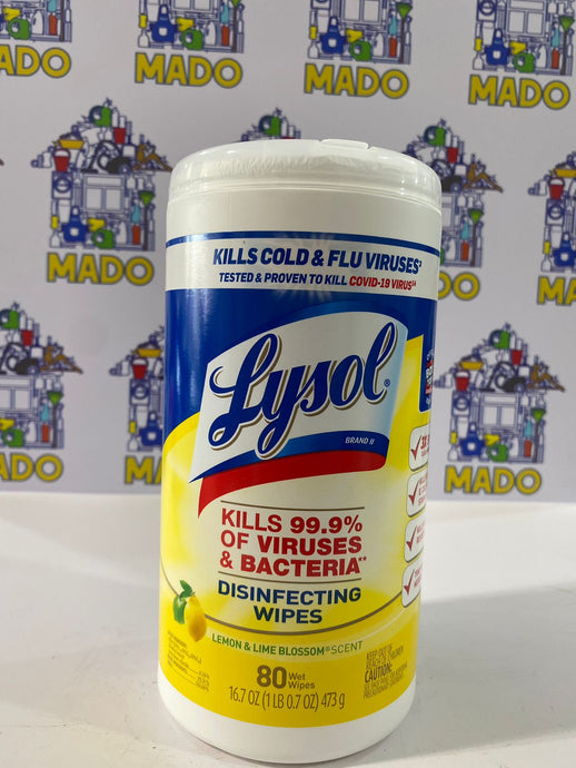 LYSOL TOALLITAS CITRUS 80 PZ