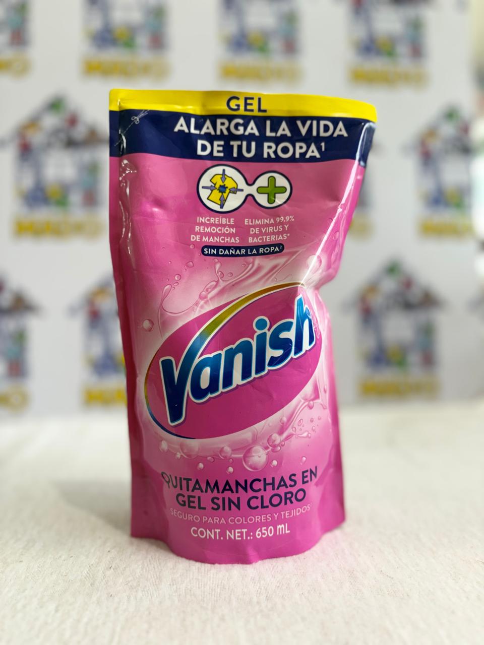 VANISH QUITAMANCHAS GEL SIN CLORO 650 ML