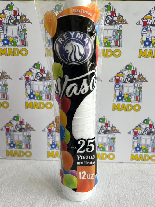 VASO TERMICO 12 OZ REYMA C/25