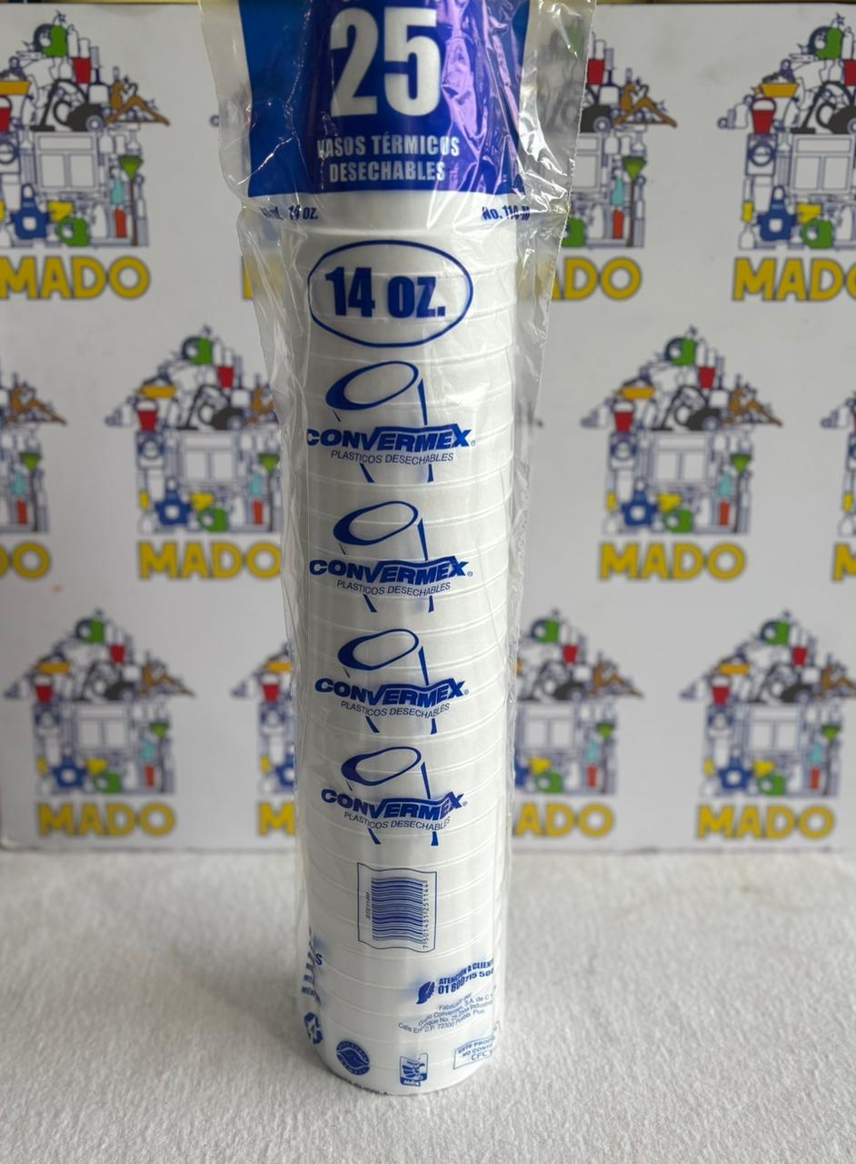 VASO TERMICO 14 OZ CONVERMEX C/25