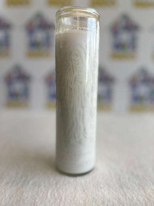 VELADORA MISTICA MUERTE BLANCA