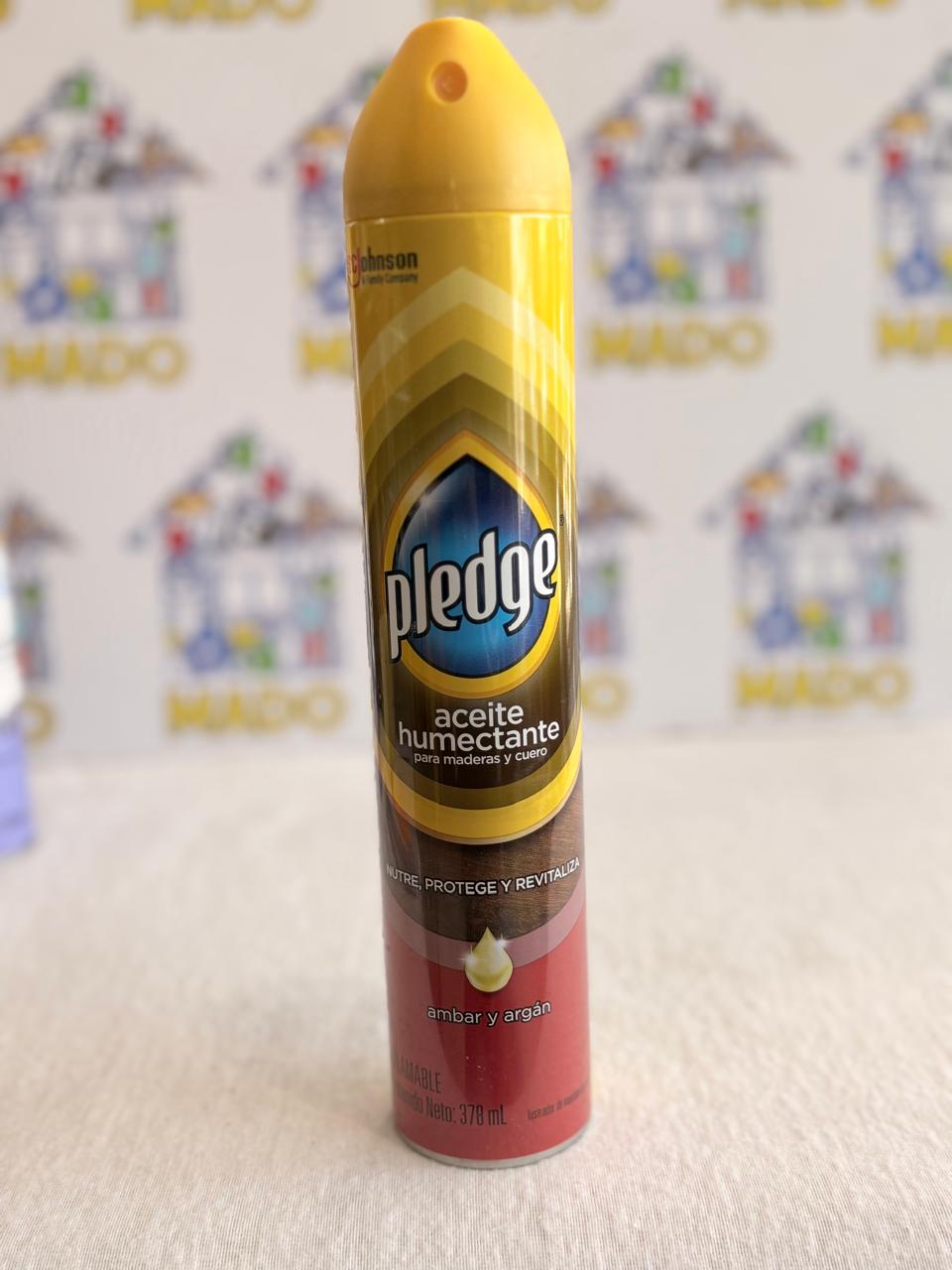 PLEDGE AEROSOL AMBAR Y ARGAN 378ML