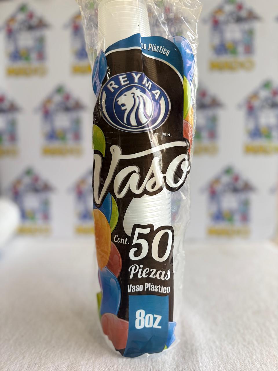 VASO PLASTICO 8 OZ REYMA C/50
