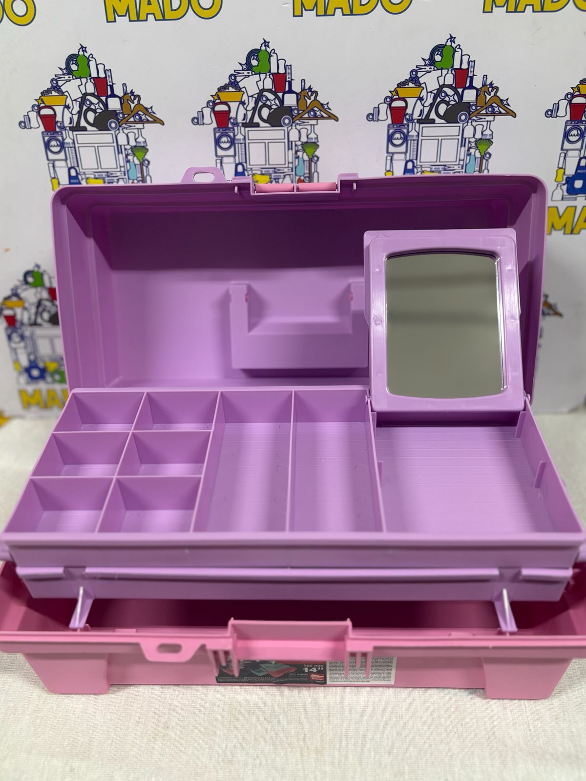CAJA VANITY 14 COLOR ROSA