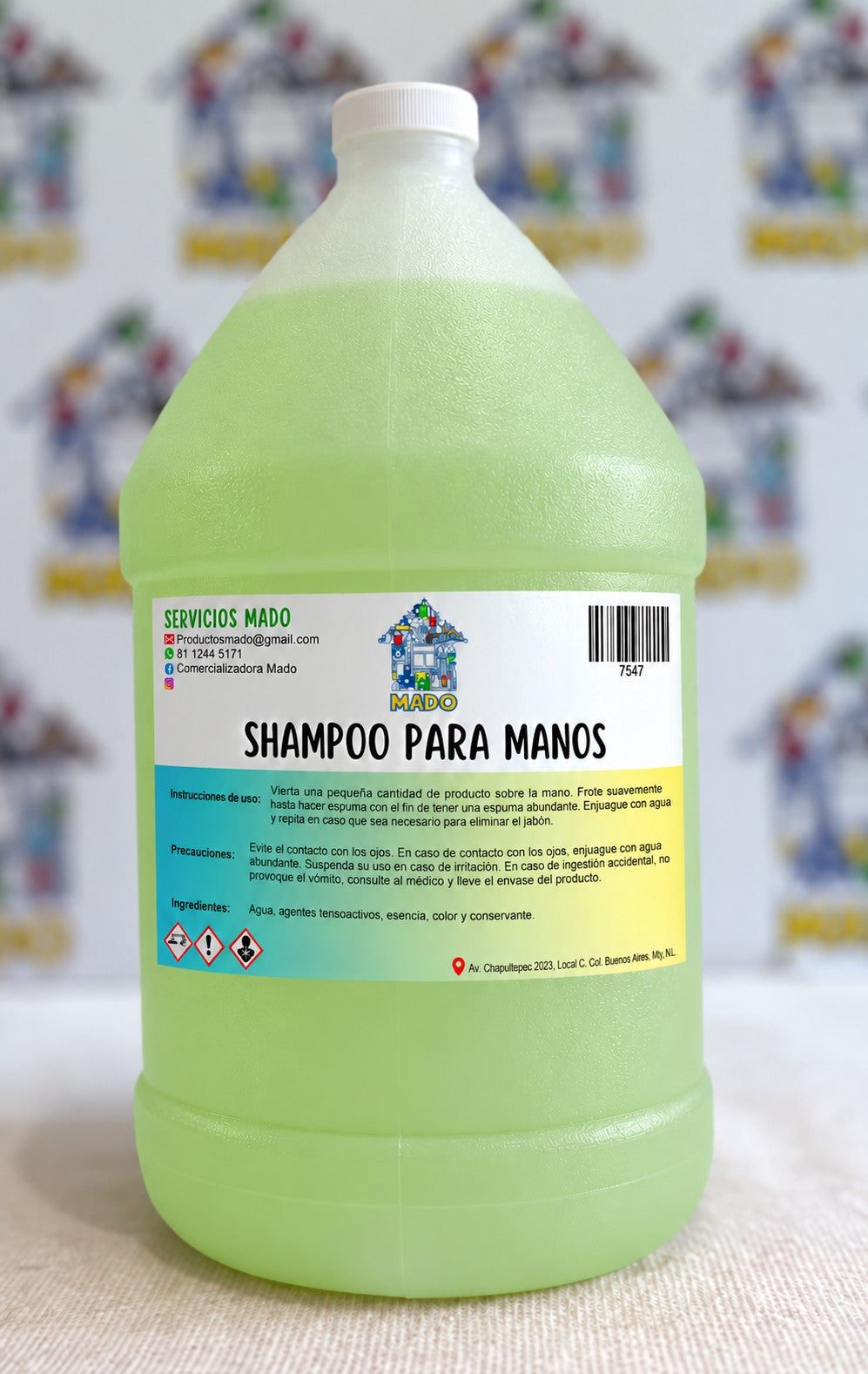 SHAMPOO PARA MANOS KIWI MADO 4 LITROS GALON