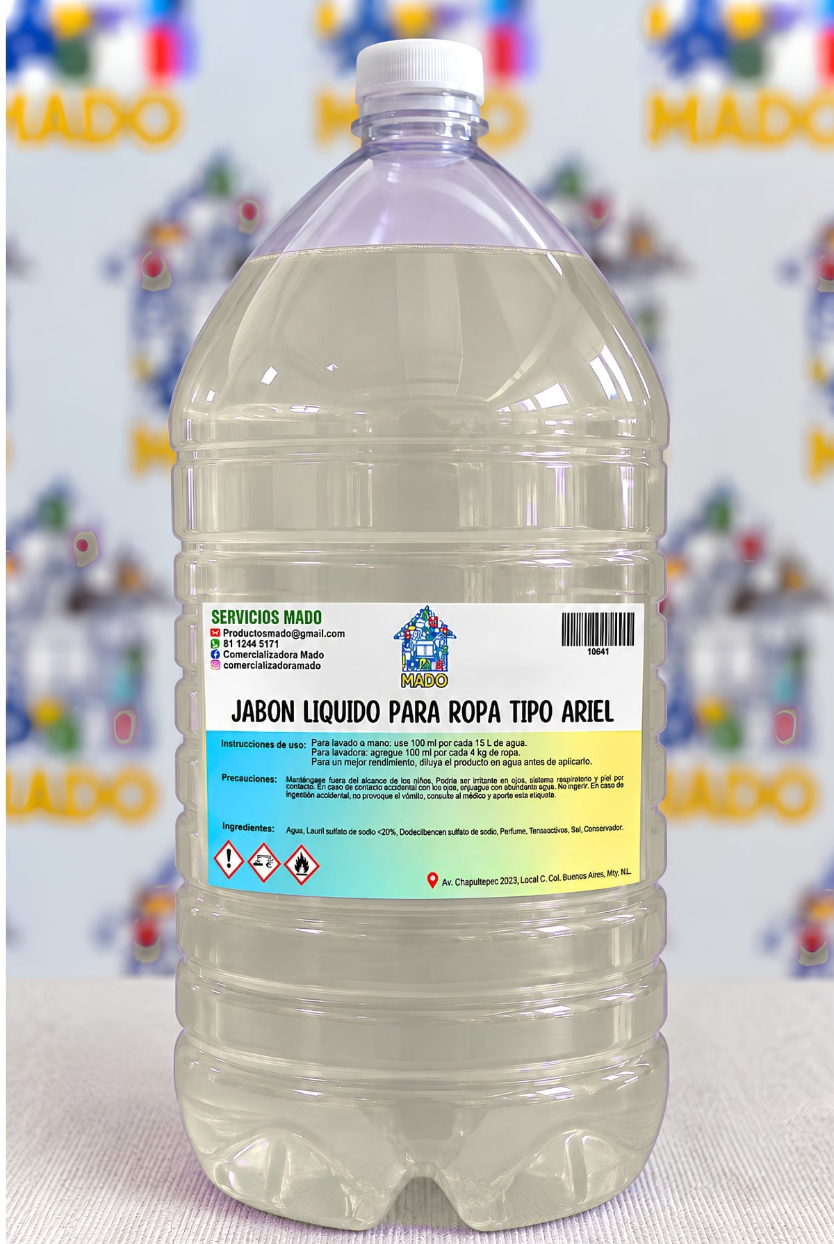 DETERGENTE TIPO ARIEL MADO 10 LITROS
