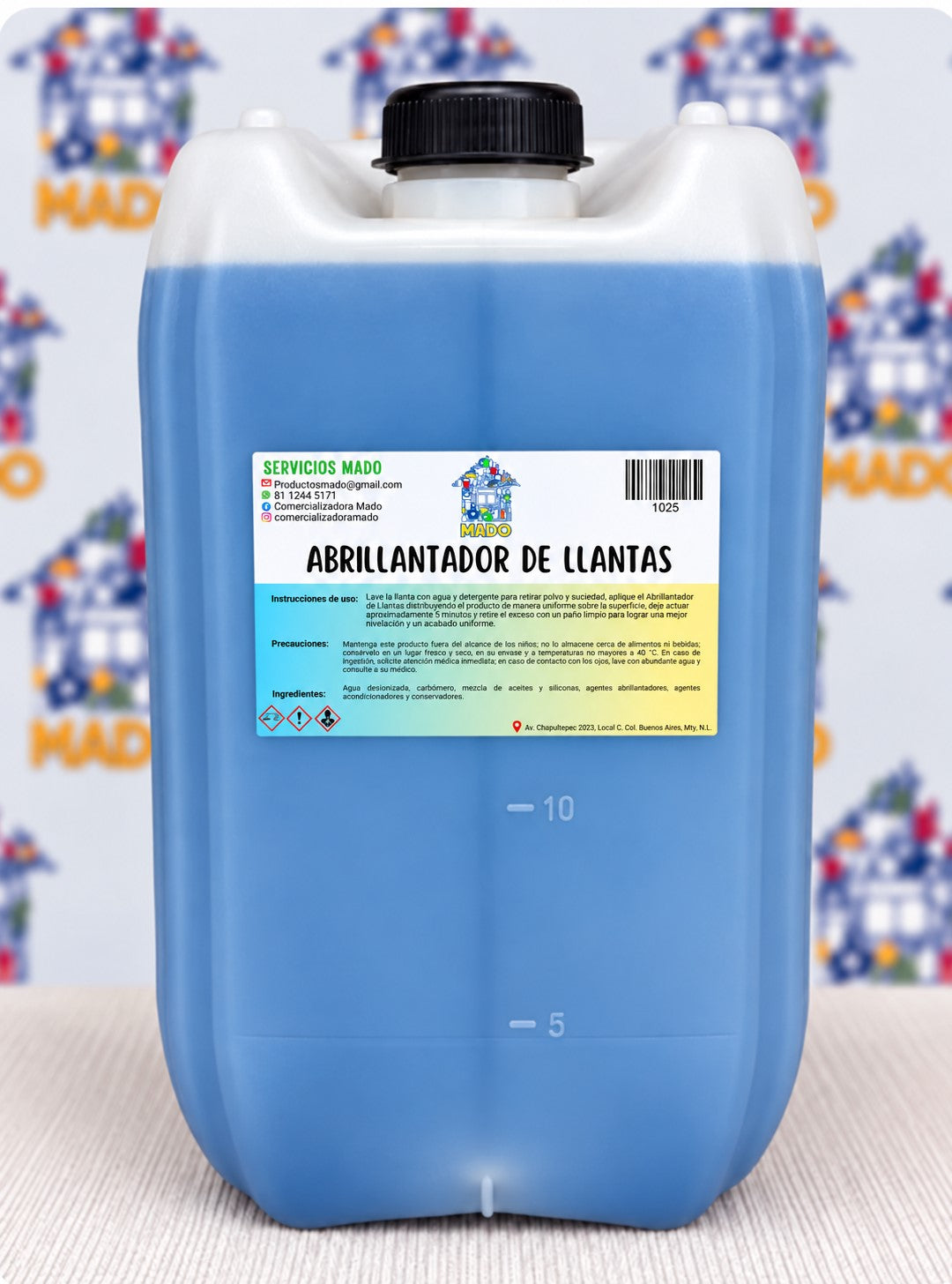 ABRILLANTADOR DE LLANTAS 20 LITROS