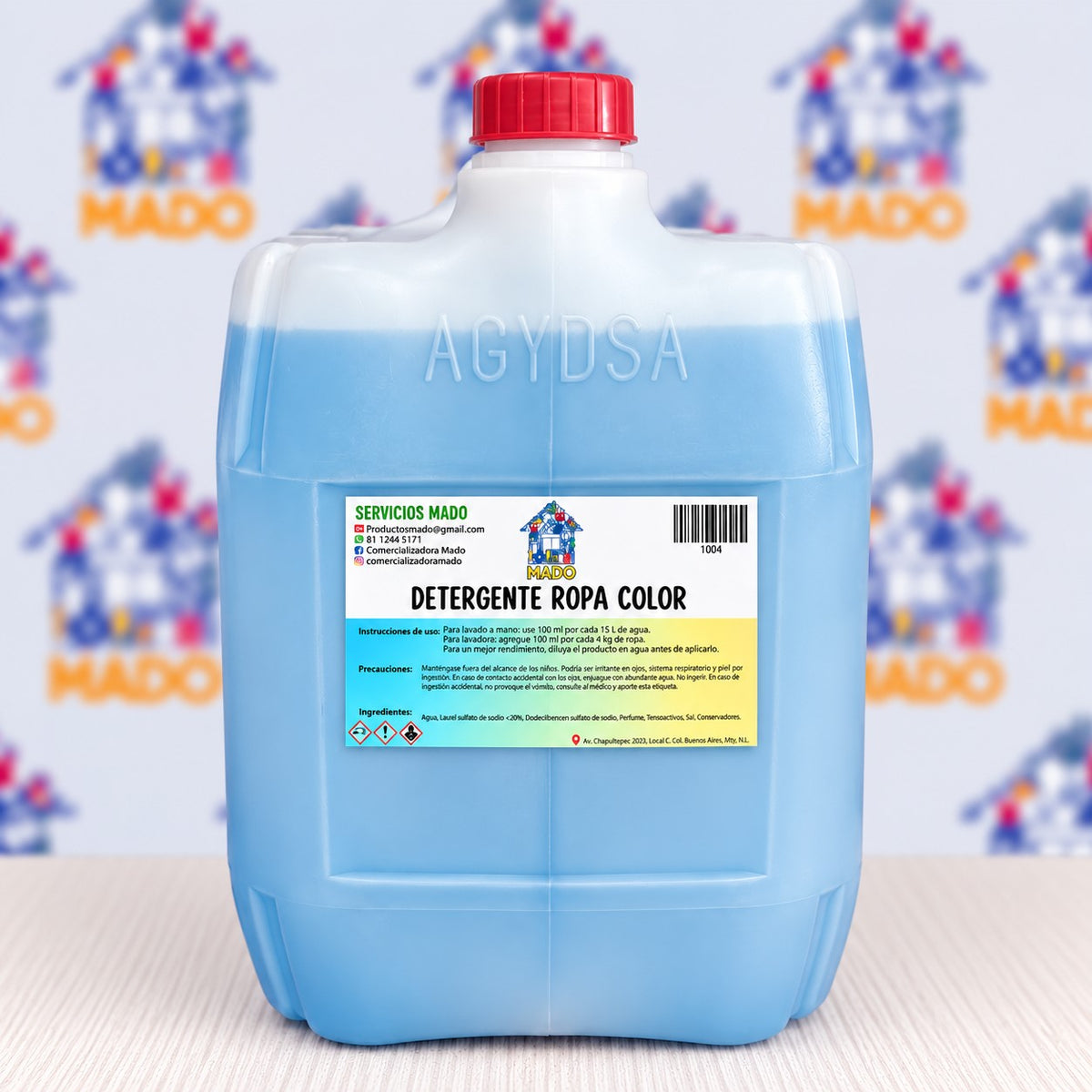 DETERGENTE PARA ROPA COLOR 20L