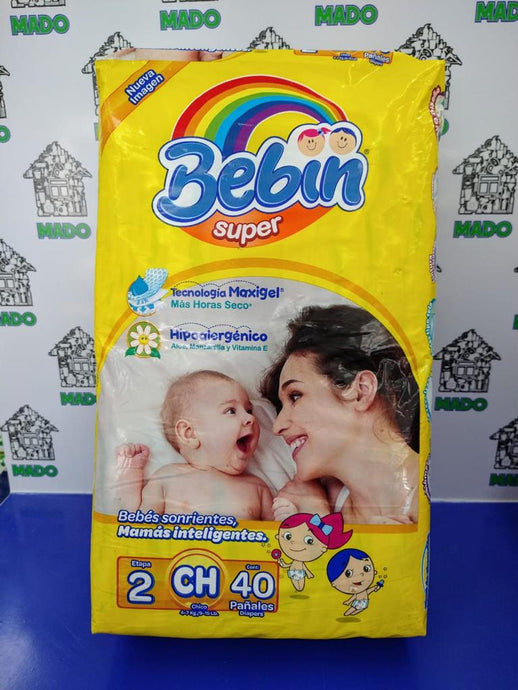 PAÑALES BEBIN CHICO 40 PZA