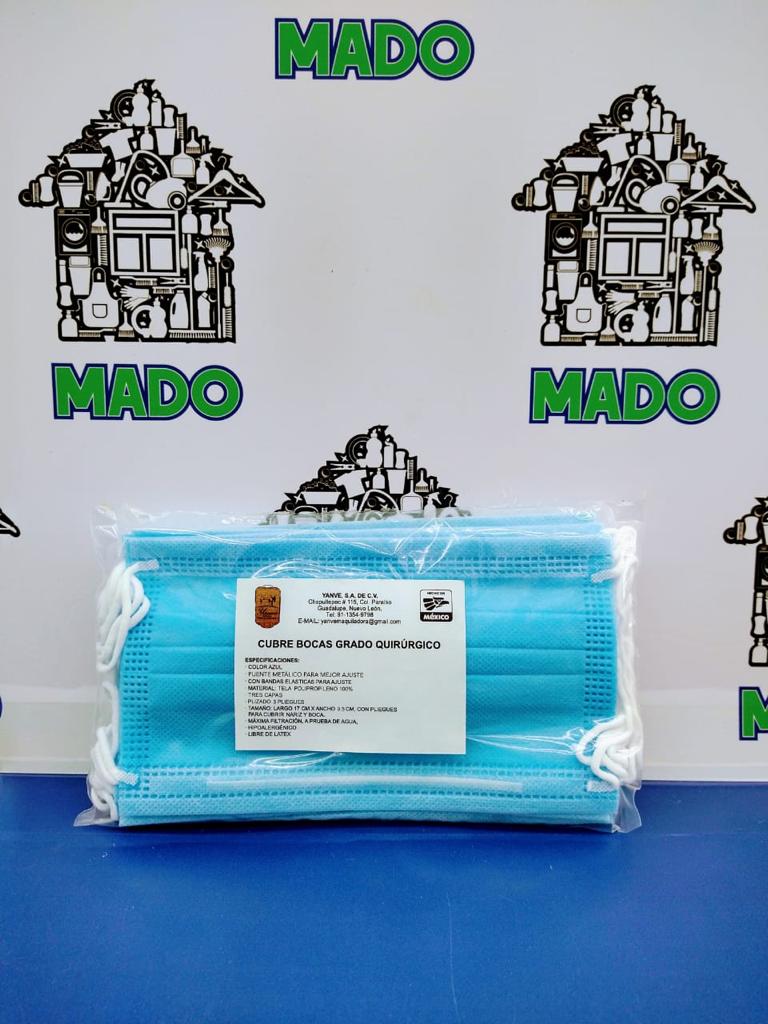 CUBREBOCAS NEGRO CAJA 50PZ