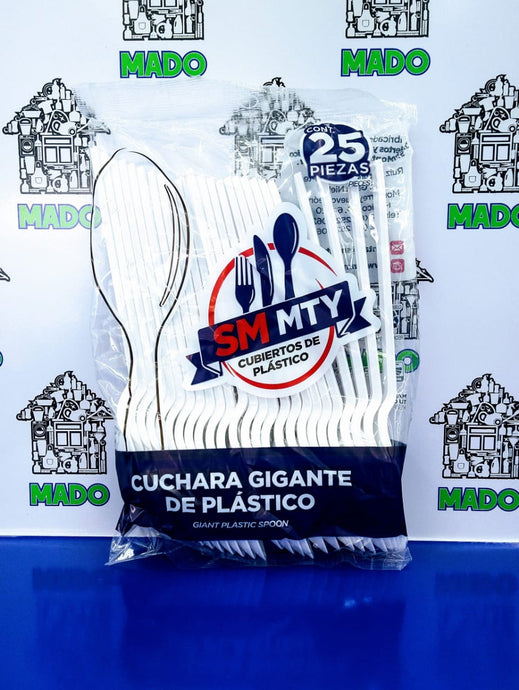 CUCHARA GRANDE DESECHABLE 25 PIEZAS