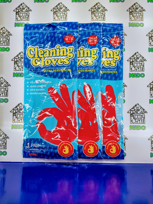 GUANTES LATEX ROJO PAR