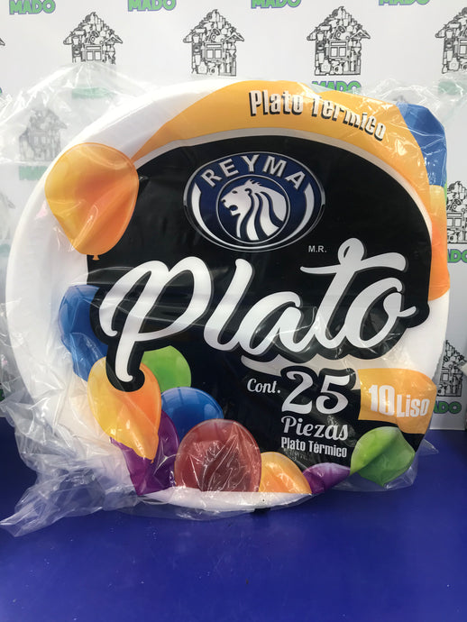 PLATO TERMICO REDONDO 10 LISO