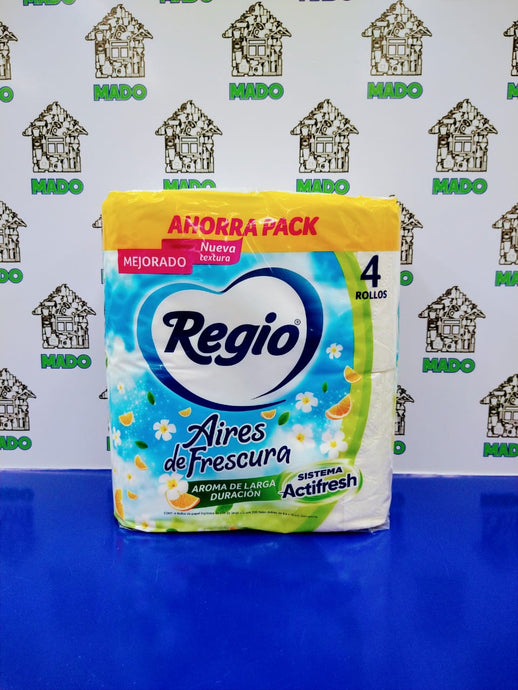 PAPEL HIGIENICO REGIO AIRES DE FRESCURA 200 HOJAS