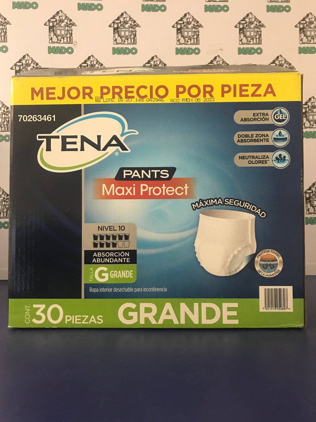 PAÑAL ADULTO TENA PANTS CH/M 10 PIEZAS