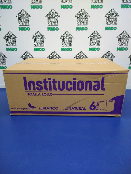 TOALLA ROLLO NATURAL CAJA