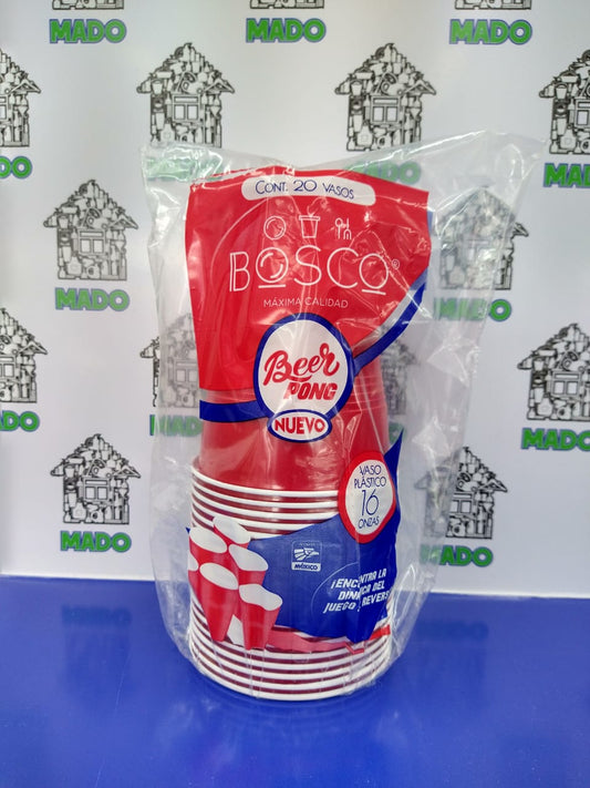 VASO PLASTICO #16 ROJO